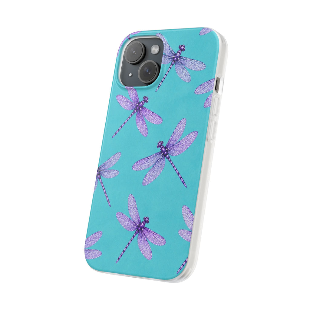 Turquoise Dragonfly Dreams – Flexi iPhone & Samsung Phone Case