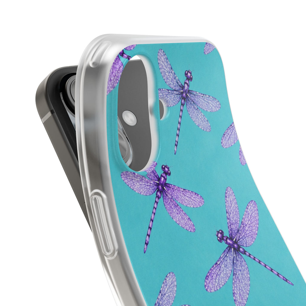 Turquoise Dragonfly Dreams – Flexi iPhone & Samsung Phone Case