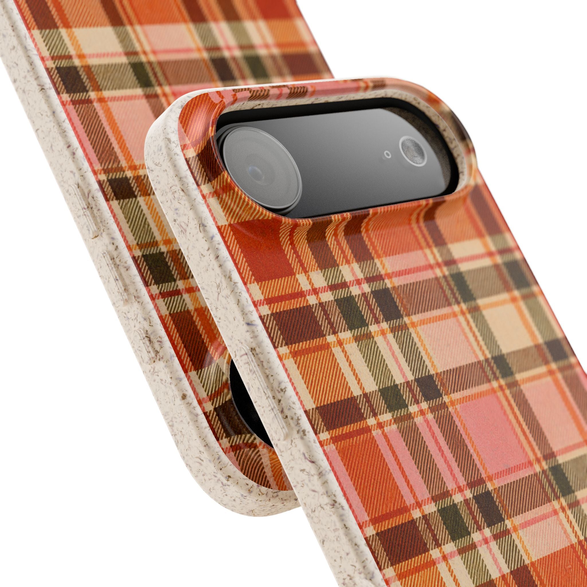 Hello Fall Plaid- Eco-Friendly Biodegradable Phone Case