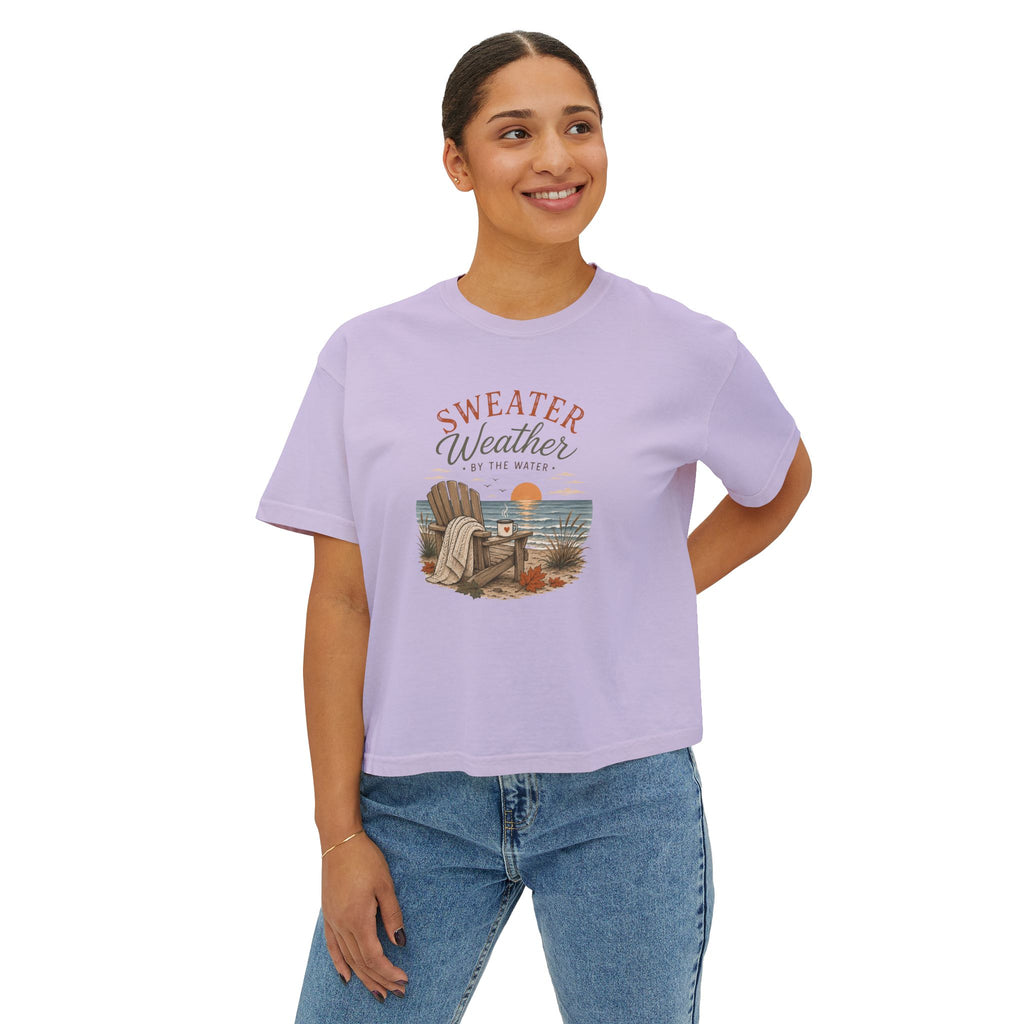 Sweater Weather by the Water – Boxy Tee