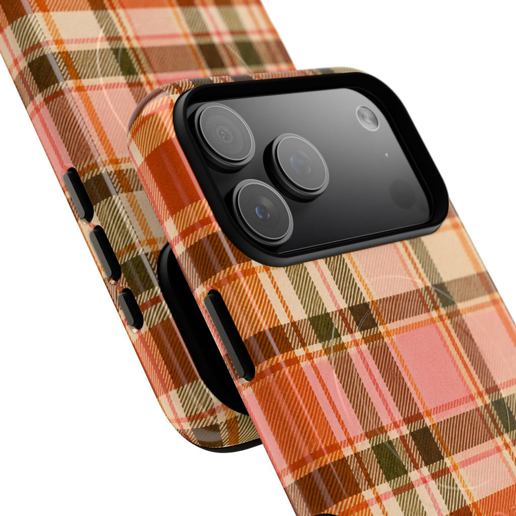 Hello Fall Plaid -Tough Magnetic Phone Case