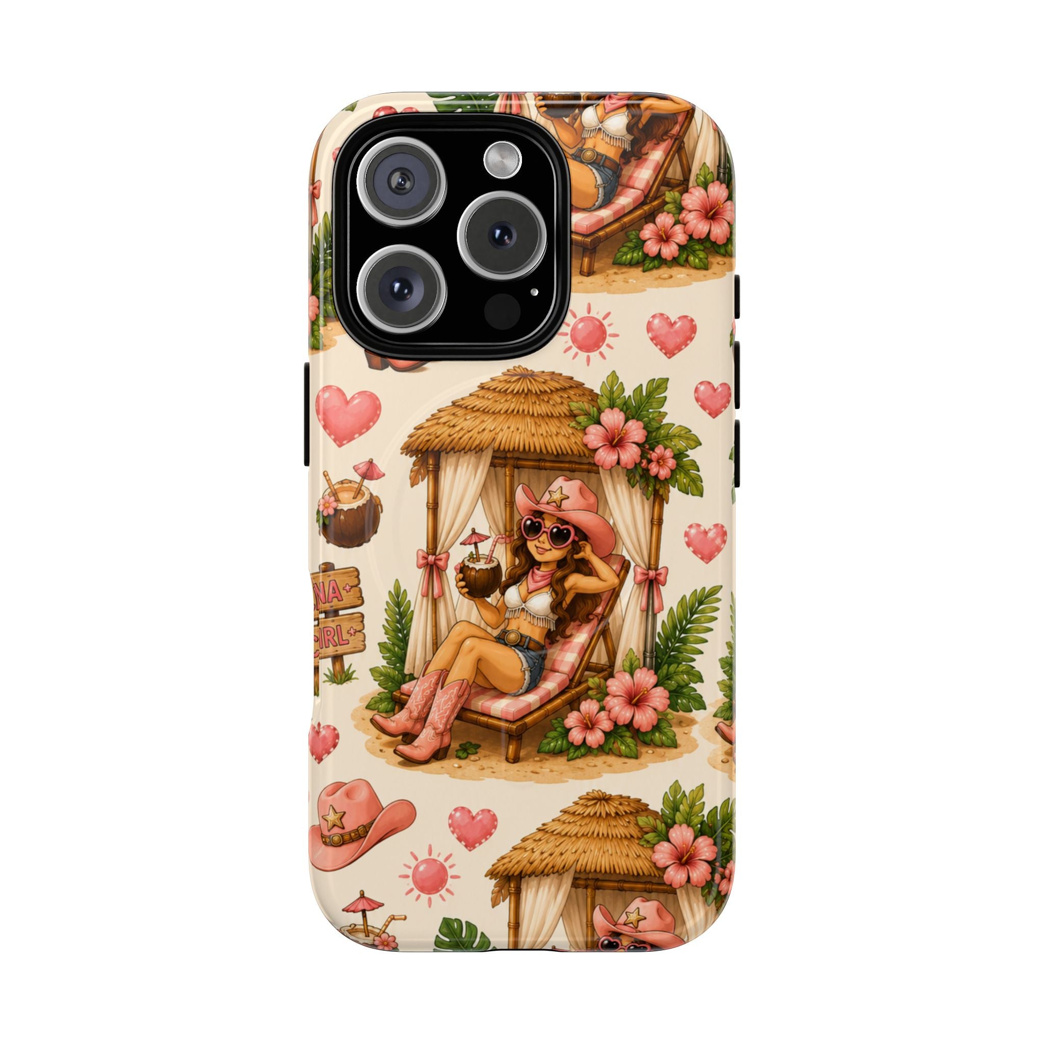 Cabana Cowgirl- Tough Magnetic Phone Case