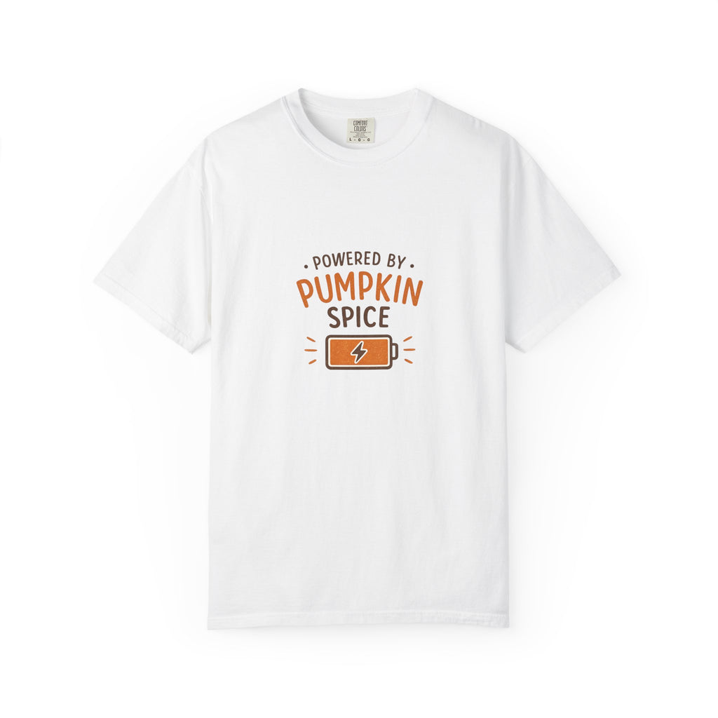 Powered by Pumpkin Spice – Comfort Colors® Tee