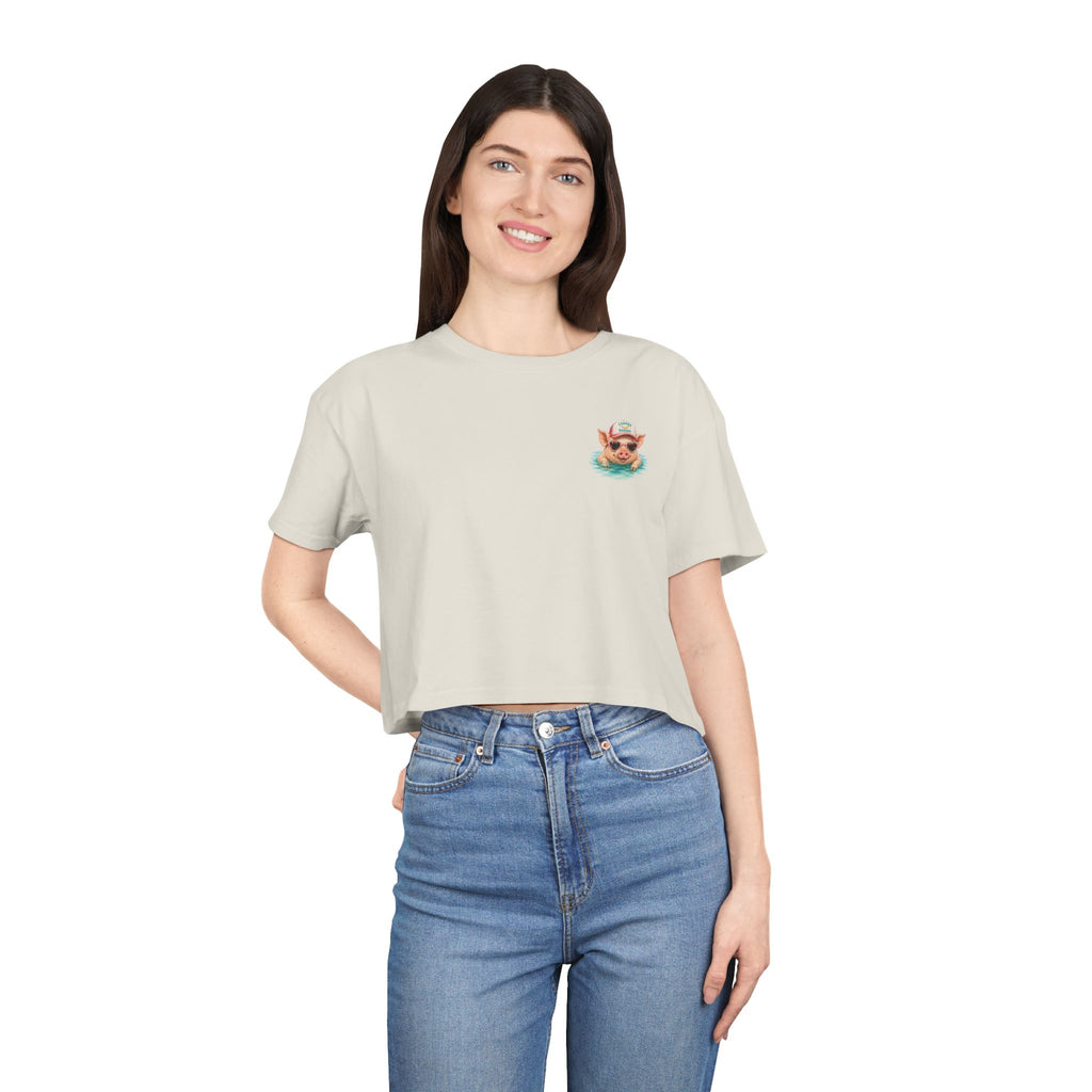 Bahamas Pig Swim Club – Crop Tee