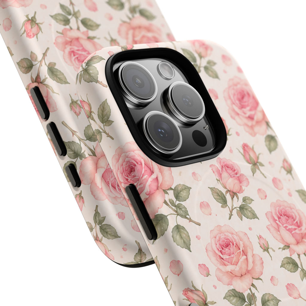 Pink Petals & Paradise- Tough Magnetic Phone Case
