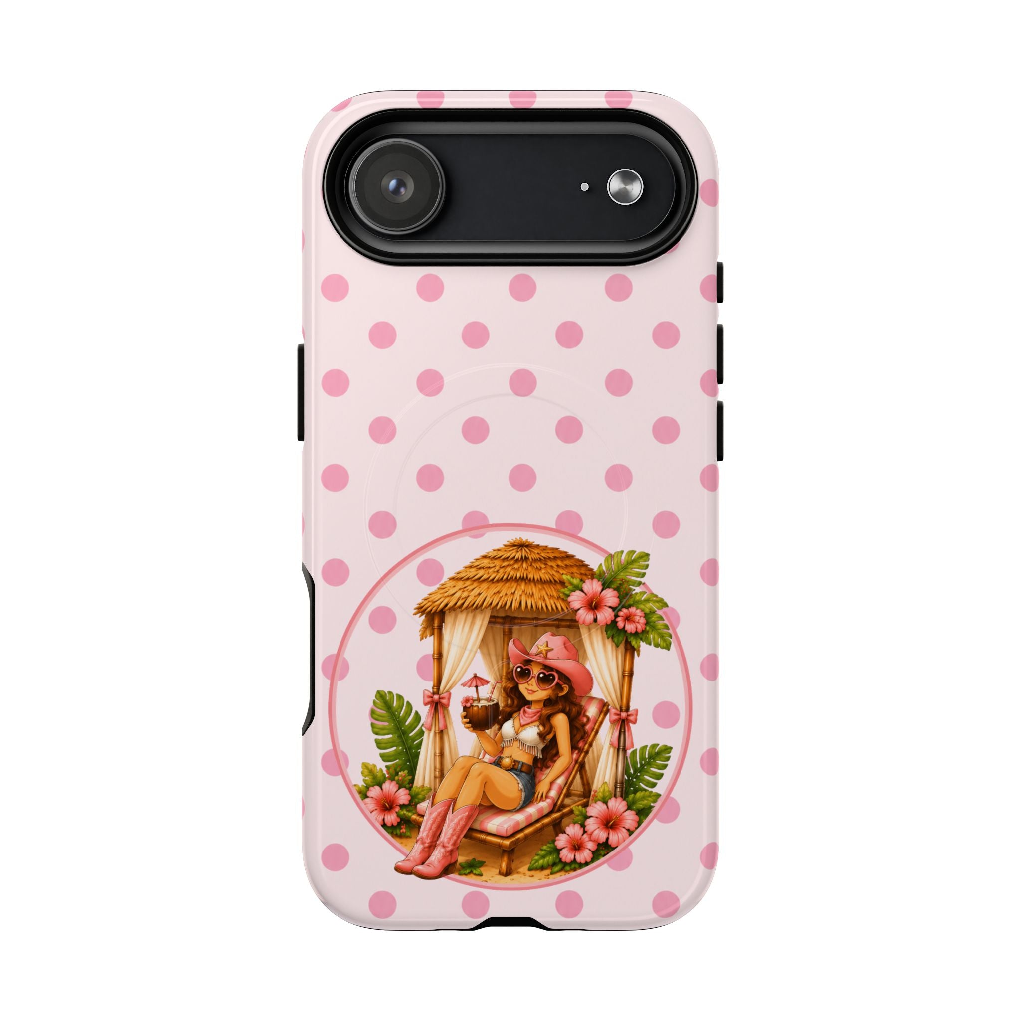 Cabana Cowgirl in Pink-Tough Magnetic Phone Case