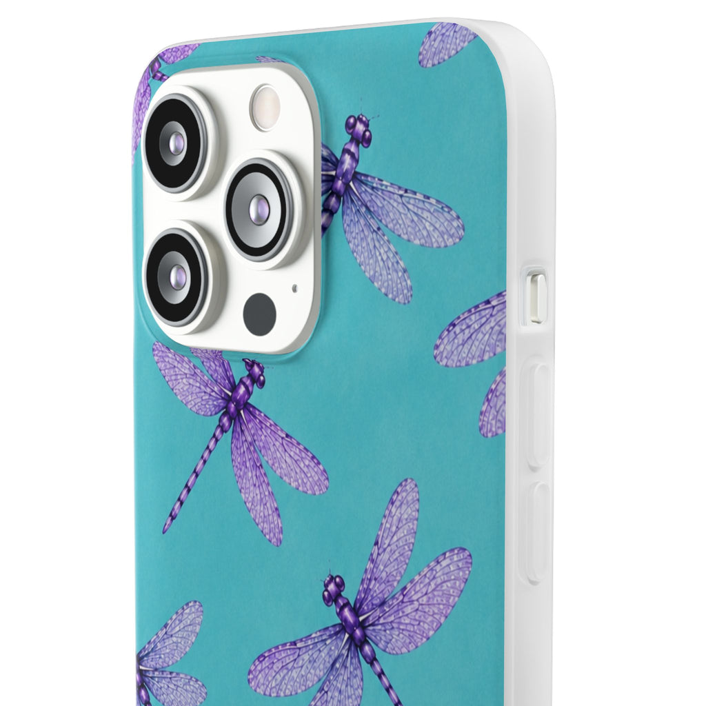 Turquoise Dragonfly Dreams – Flexi iPhone & Samsung Phone Case