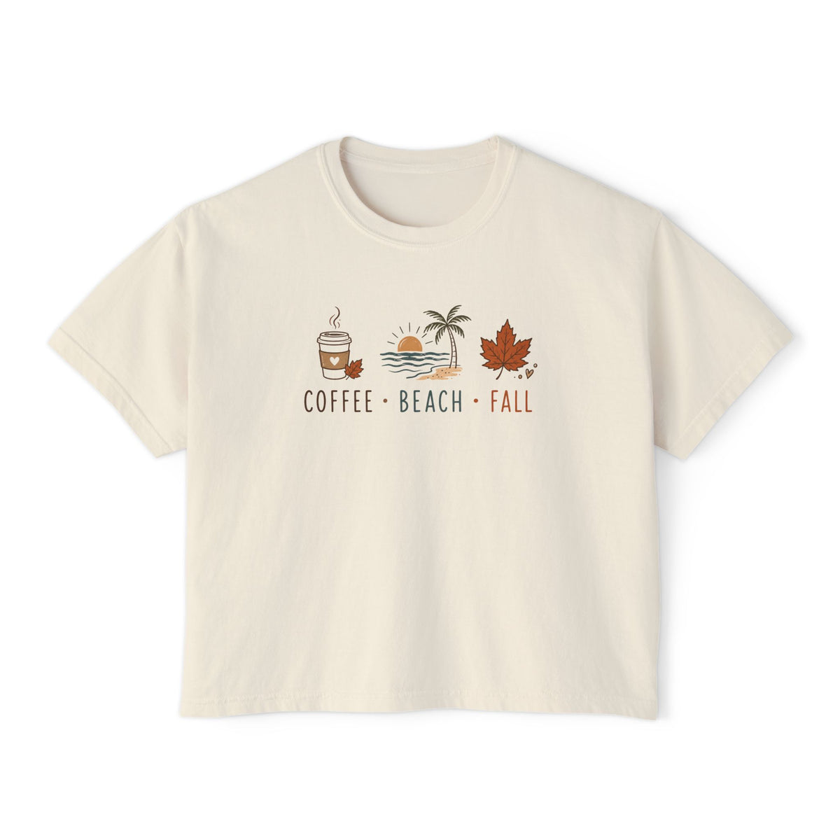 Coffee • Beach • Fall – Boxy Tee