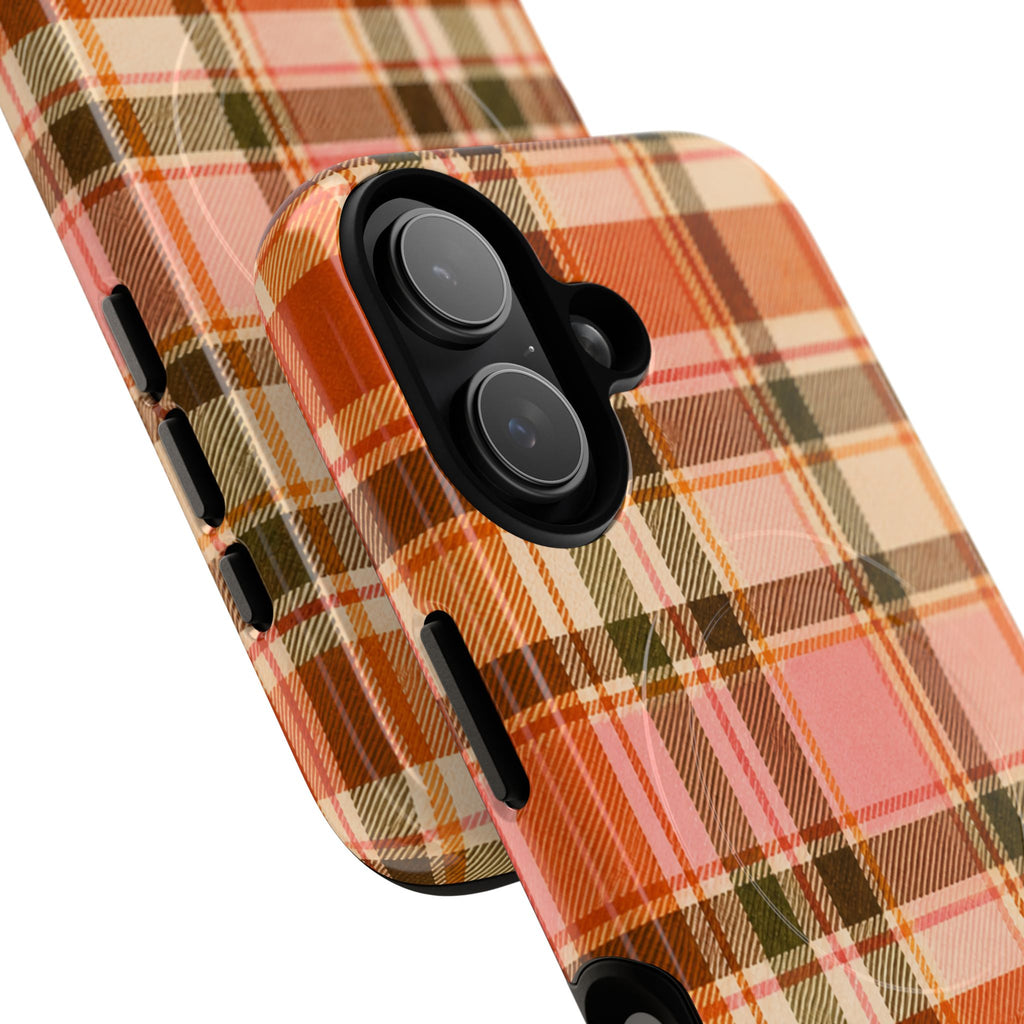 Hello Fall Plaid -Tough Magnetic Phone Case