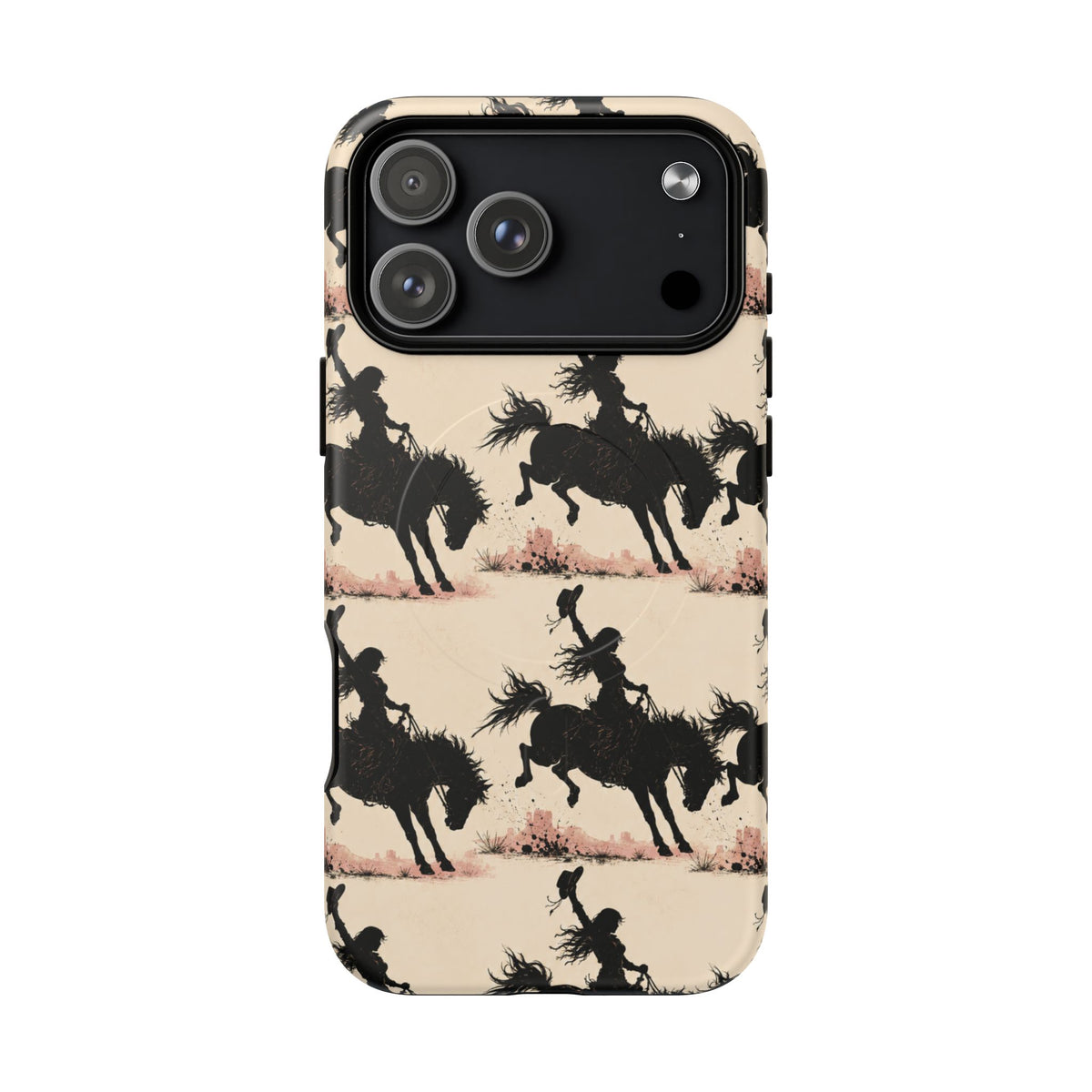 Cowgirl Silhouette Tough Magnetic Phone Case