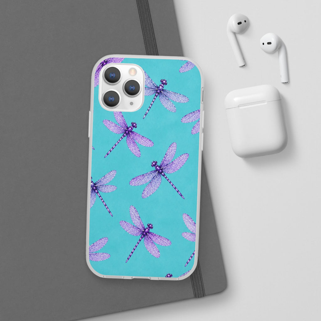 Turquoise Dragonfly Dreams – Flexi iPhone & Samsung Phone Case