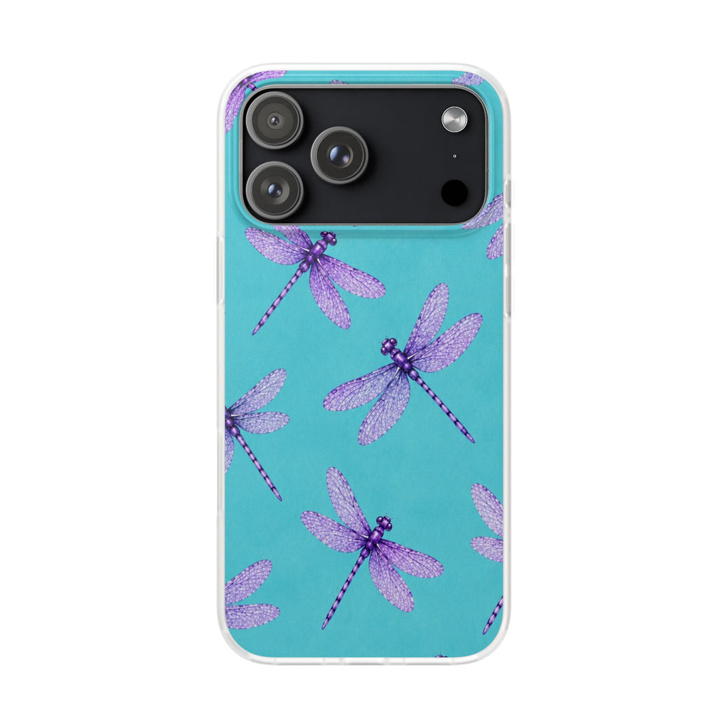Turquoise Dragonfly Dreams – Flexi iPhone & Samsung Phone Case