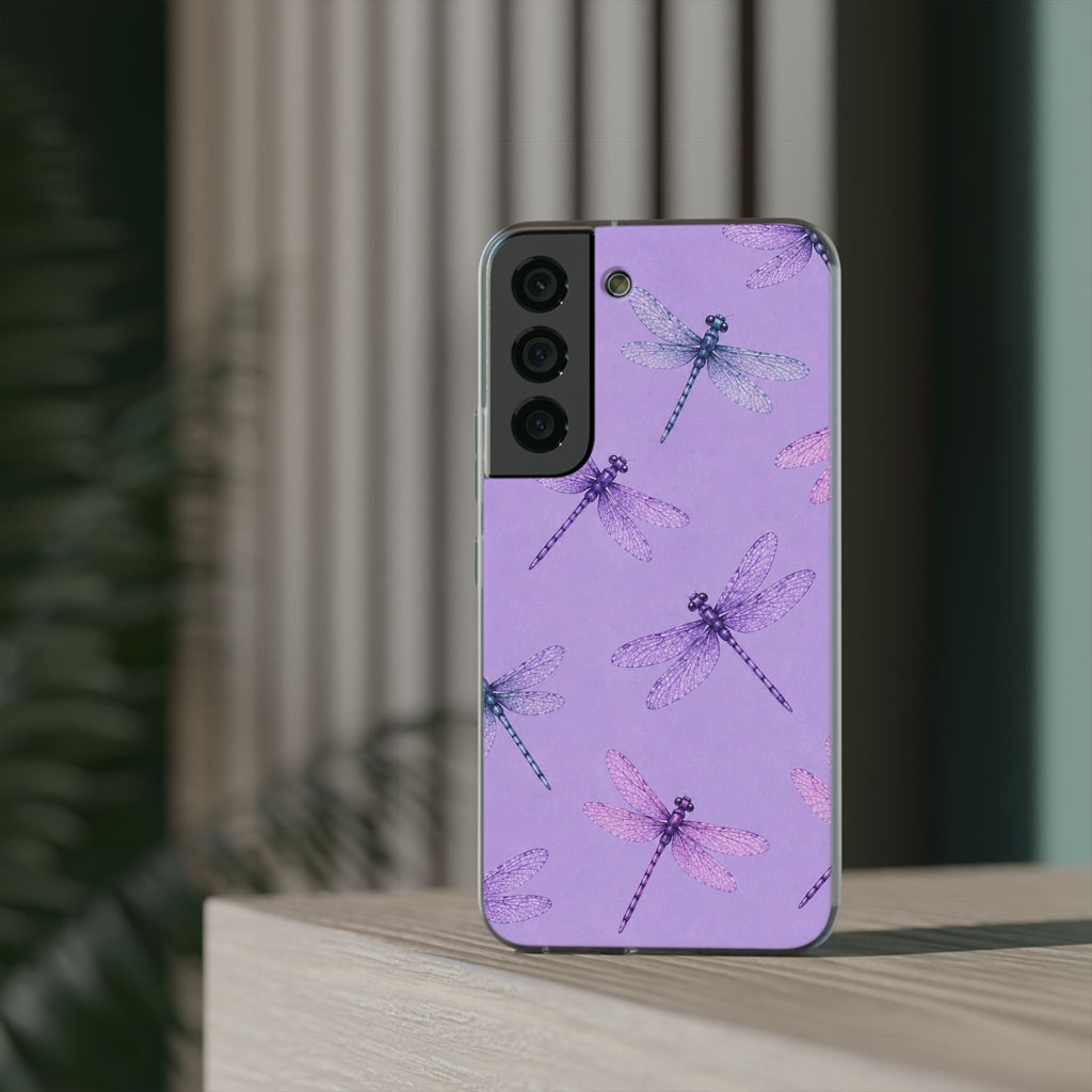 Lavender Dragonfly Dreams-Flexi iPhone & Samsung Phone Case