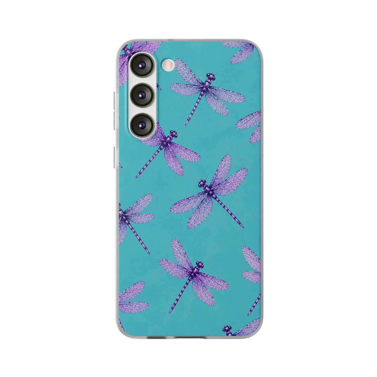 Turquoise Dragonfly Dreams – Flexi iPhone & Samsung Phone Case