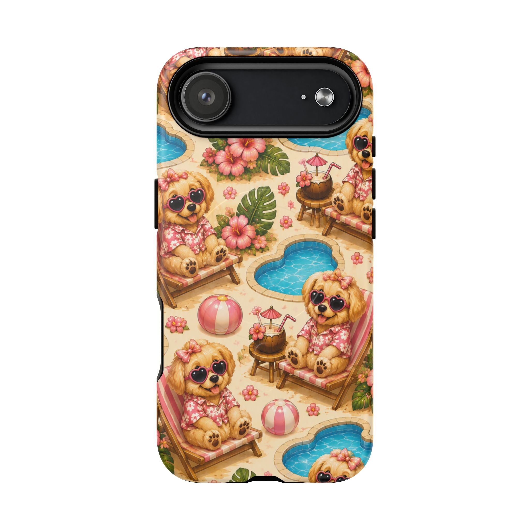 Poolside Puppies-Magnetic Tough Phone Case