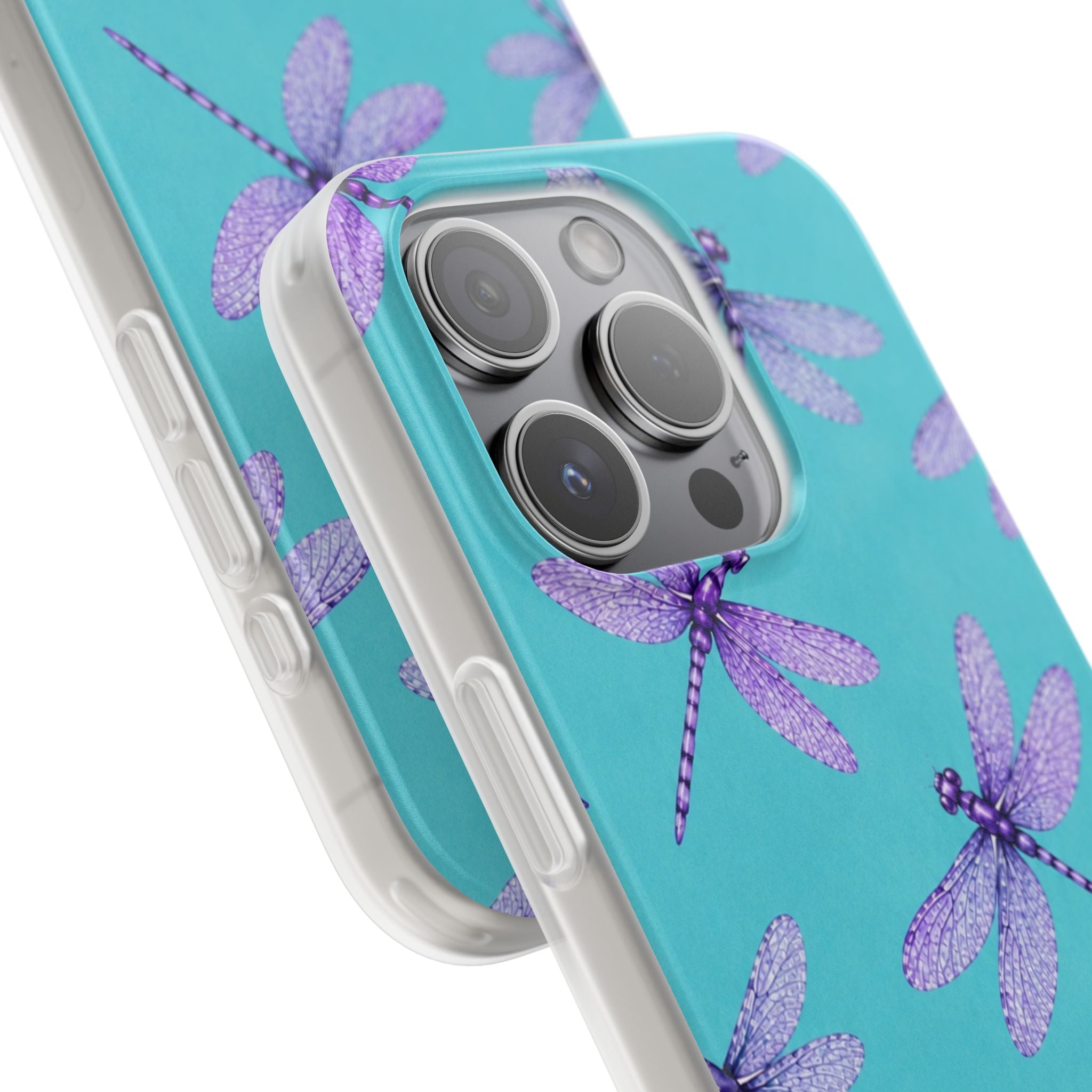 Turquoise Dragonfly Dreams – Flexi iPhone & Samsung Phone Case