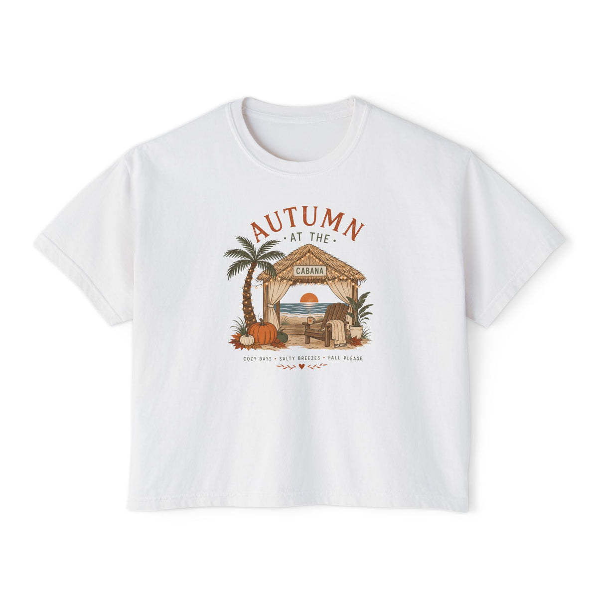 Autumn at the Cabana – Boxy Tee