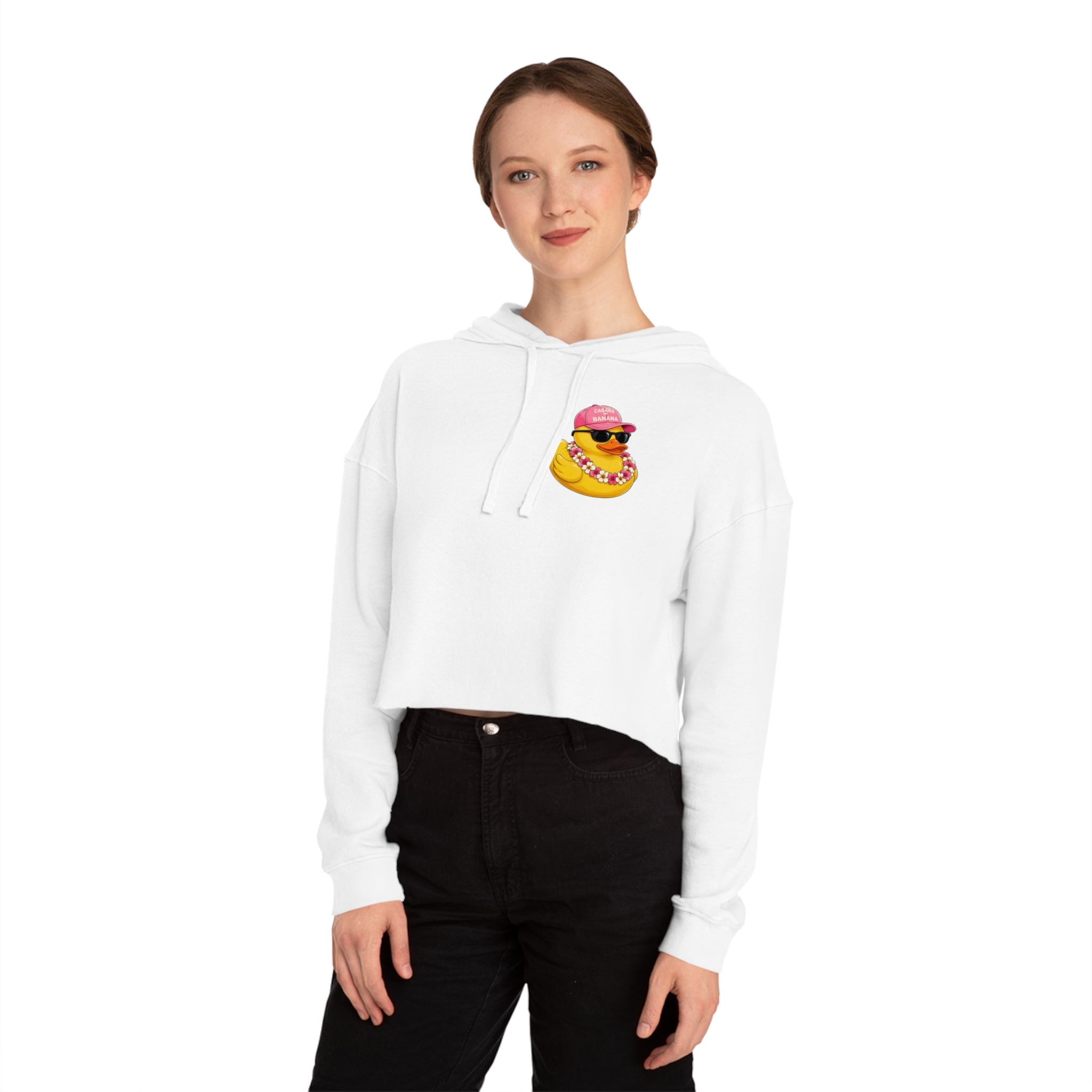 Ducking Out of Reality-Cropped Hoodie