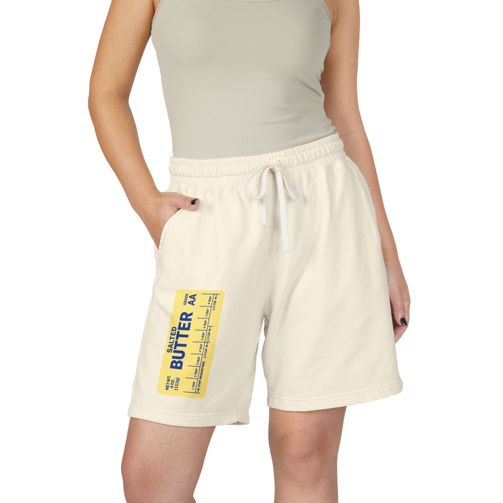Butter Me Up in the Cabana — Cute Graphic Long Lounge Shorts