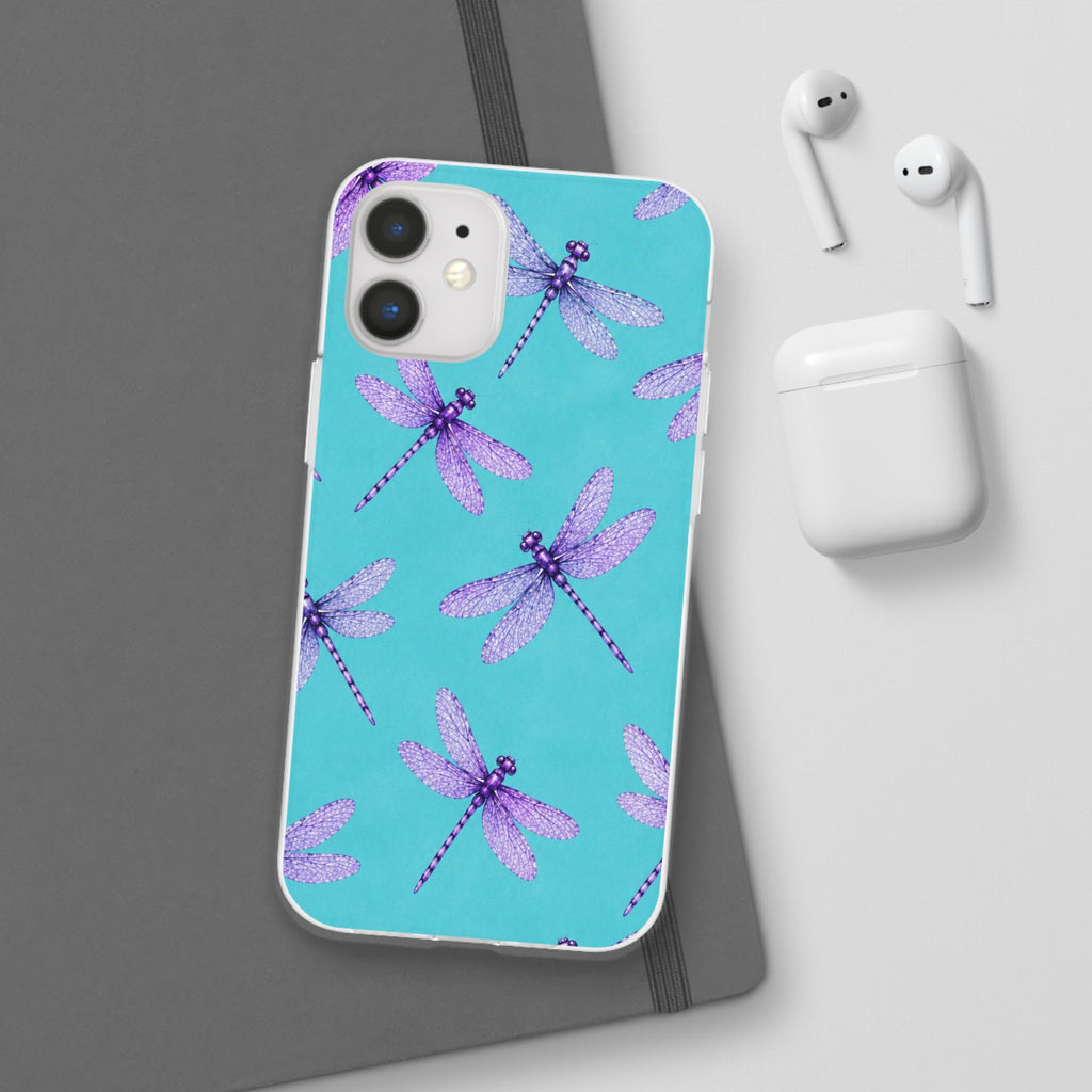 Turquoise Dragonfly Dreams – Flexi iPhone & Samsung Phone Case