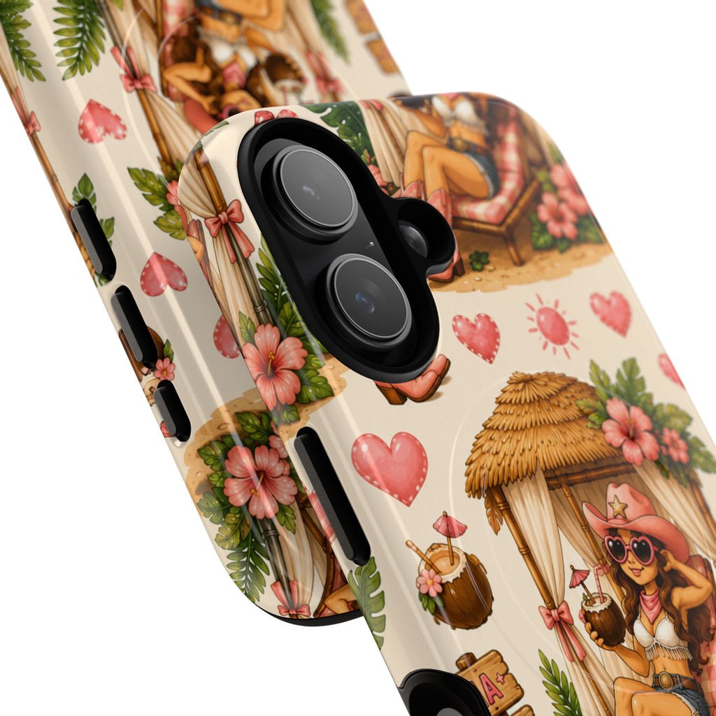 Cabana Cowgirl- Tough Magnetic Phone Case