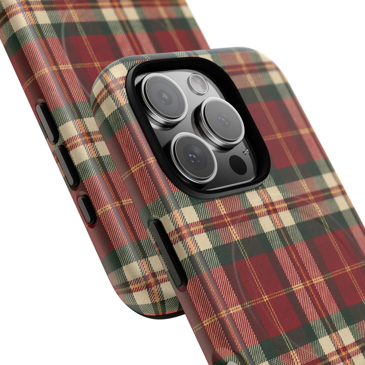 Christmas at the Cabana Plaid -Tough Magnetic Phone Case