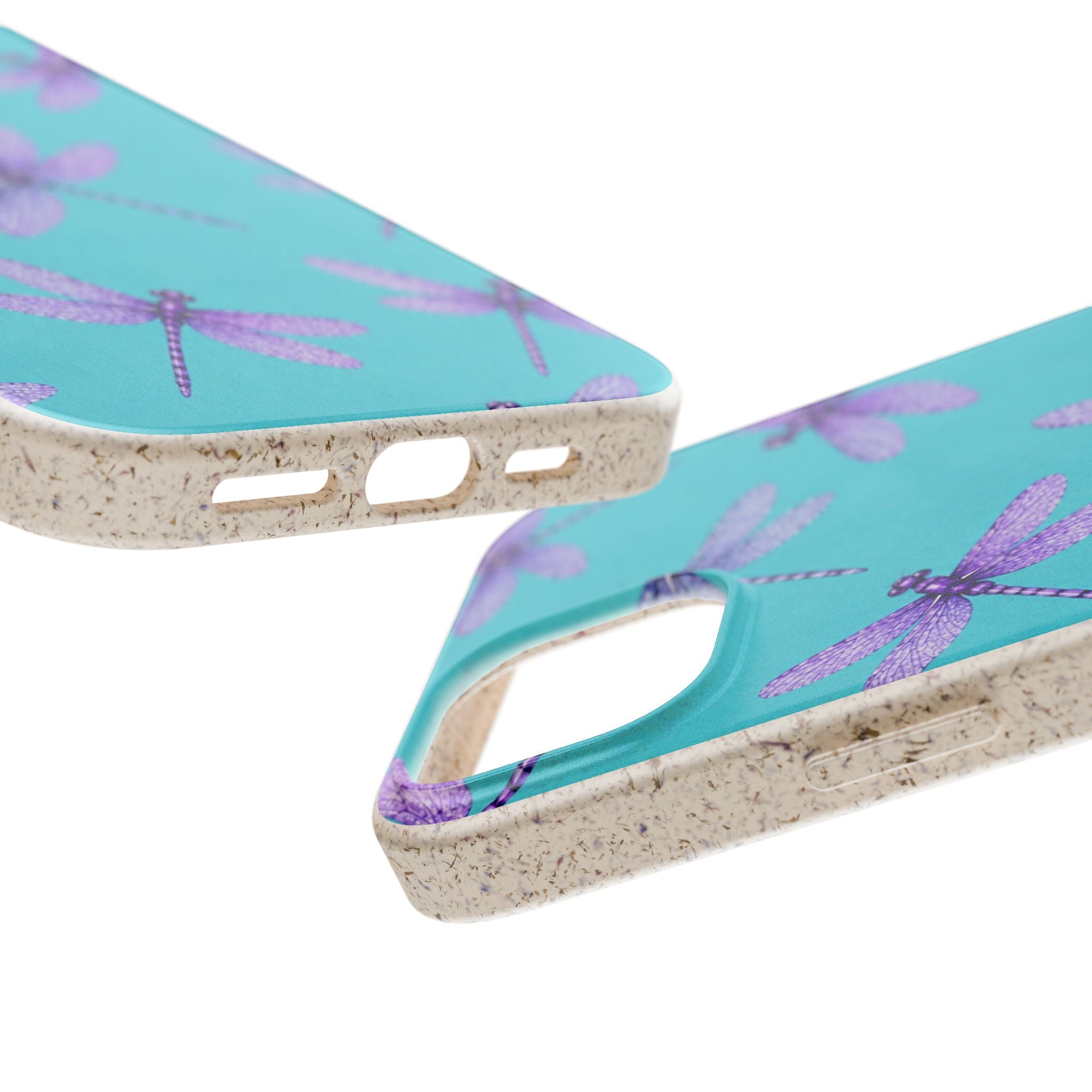 Turquoise Dragonfly Dreams — Eco-Friendly Biodegradable Phone Case