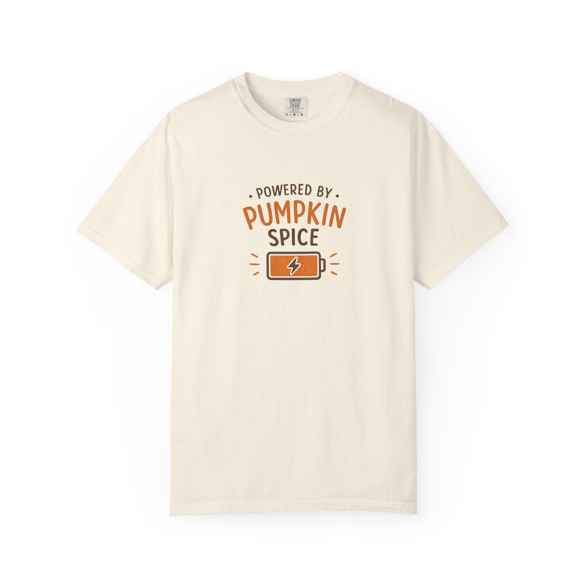 Powered by Pumpkin Spice – Comfort Colors® Tee