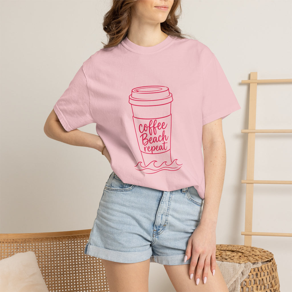 Coffee Beach Repeat – Comfort Colors® T-Shirt