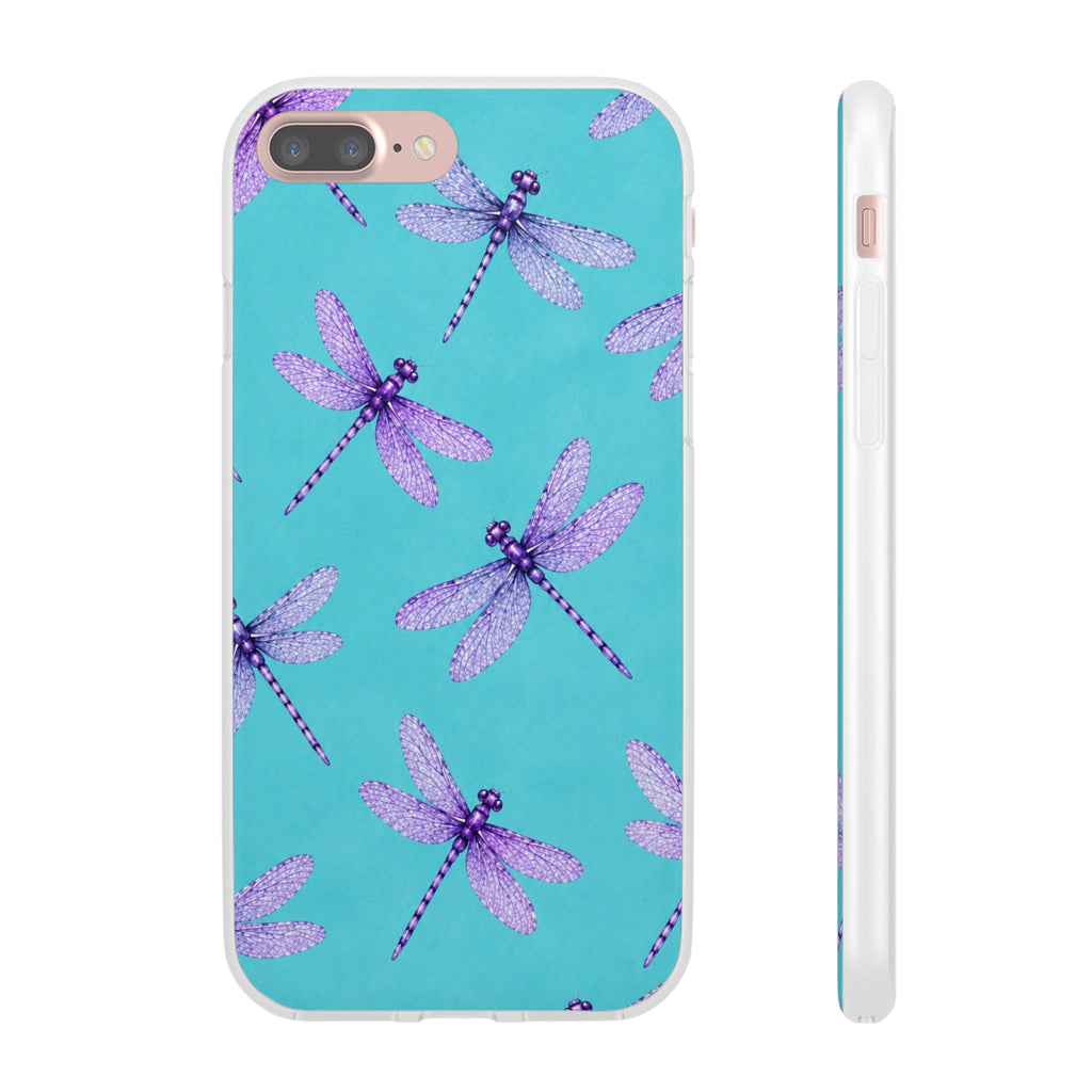 Turquoise Dragonfly Dreams – Flexi iPhone & Samsung Phone Case
