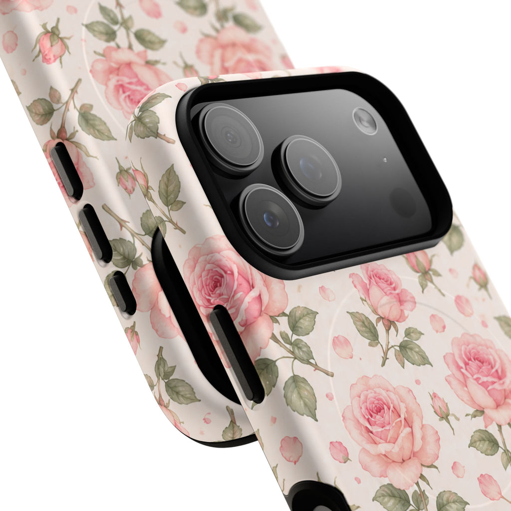 Pink Petals & Paradise- Tough Magnetic Phone Case