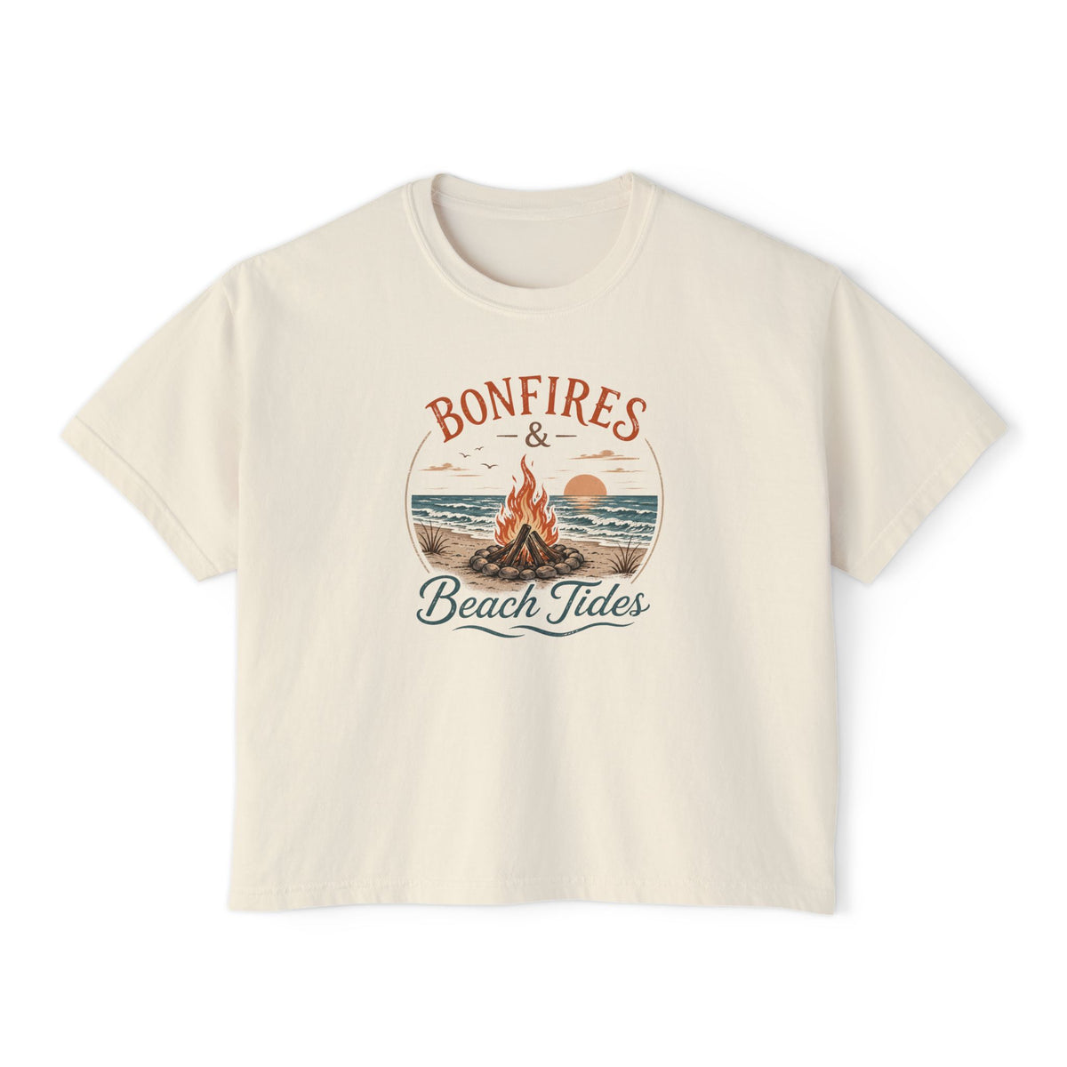Bonfires & Beach Tides -Boxy Tee