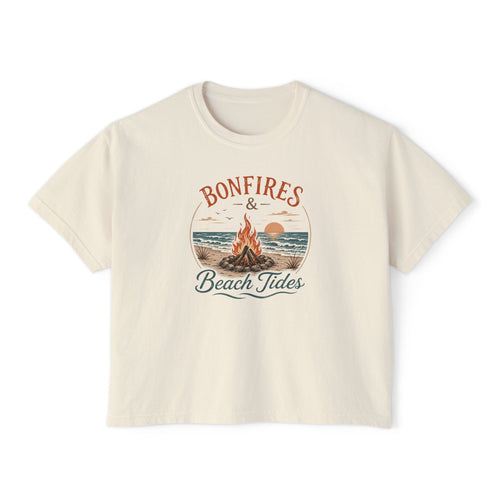 Bonfires & Beach Tides -Boxy Tee