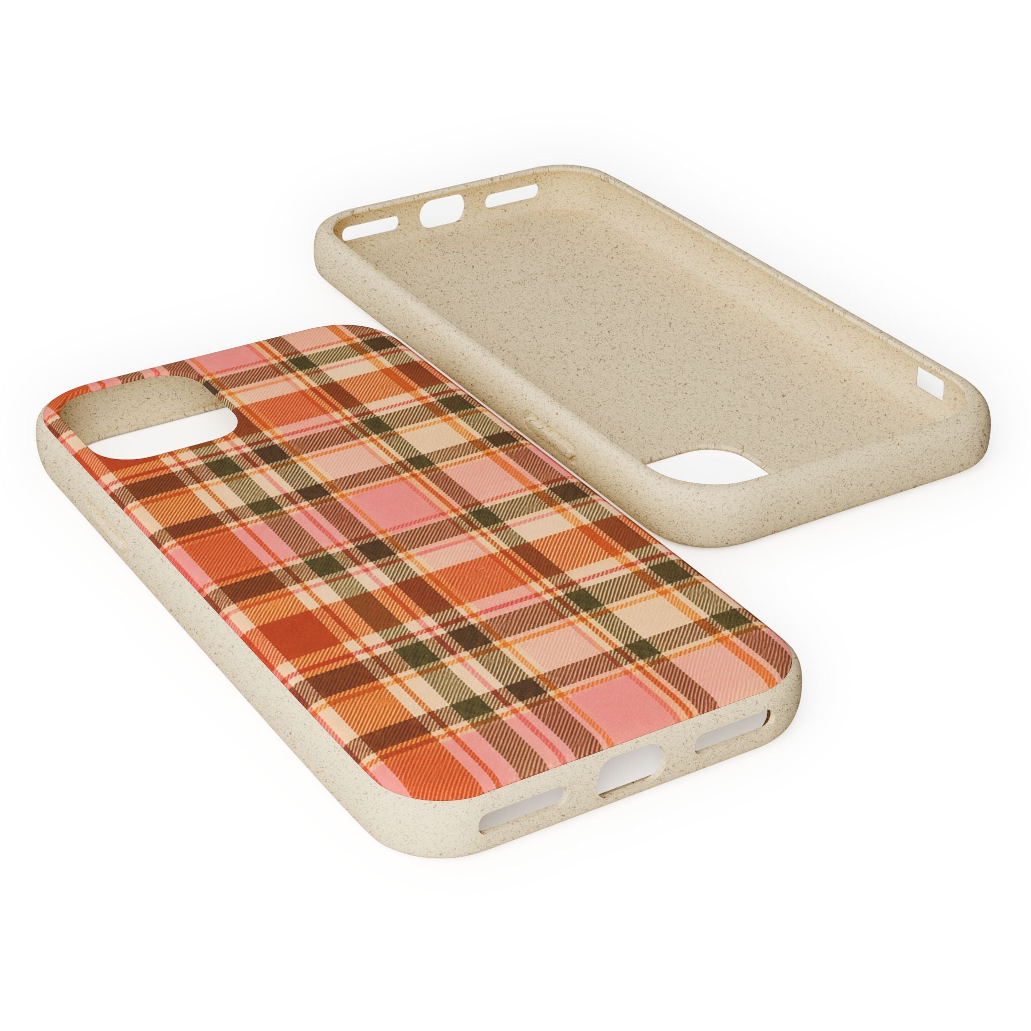 Hello Fall Plaid- Eco-Friendly Biodegradable Phone Case