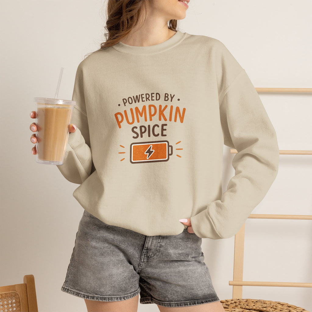 Powered by Pumpkin Spice – Sweatshirt