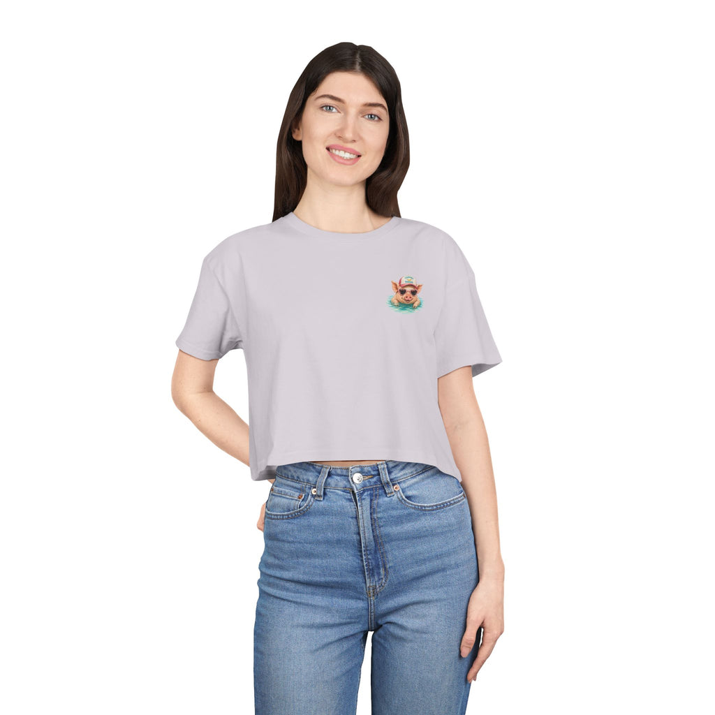 Bahamas Pig Swim Club – Crop Tee