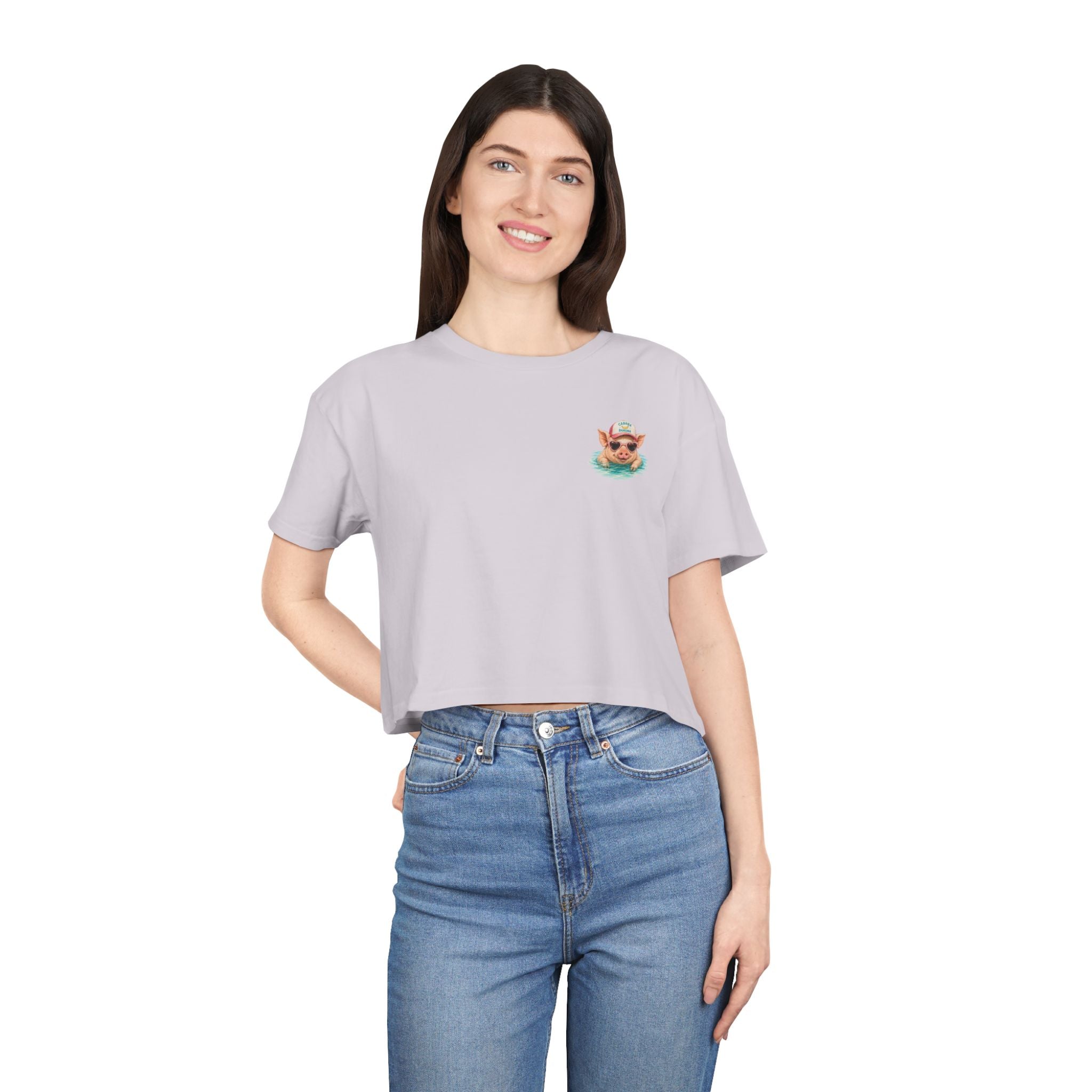 Bahamas Pig Swim Club – Crop Tee