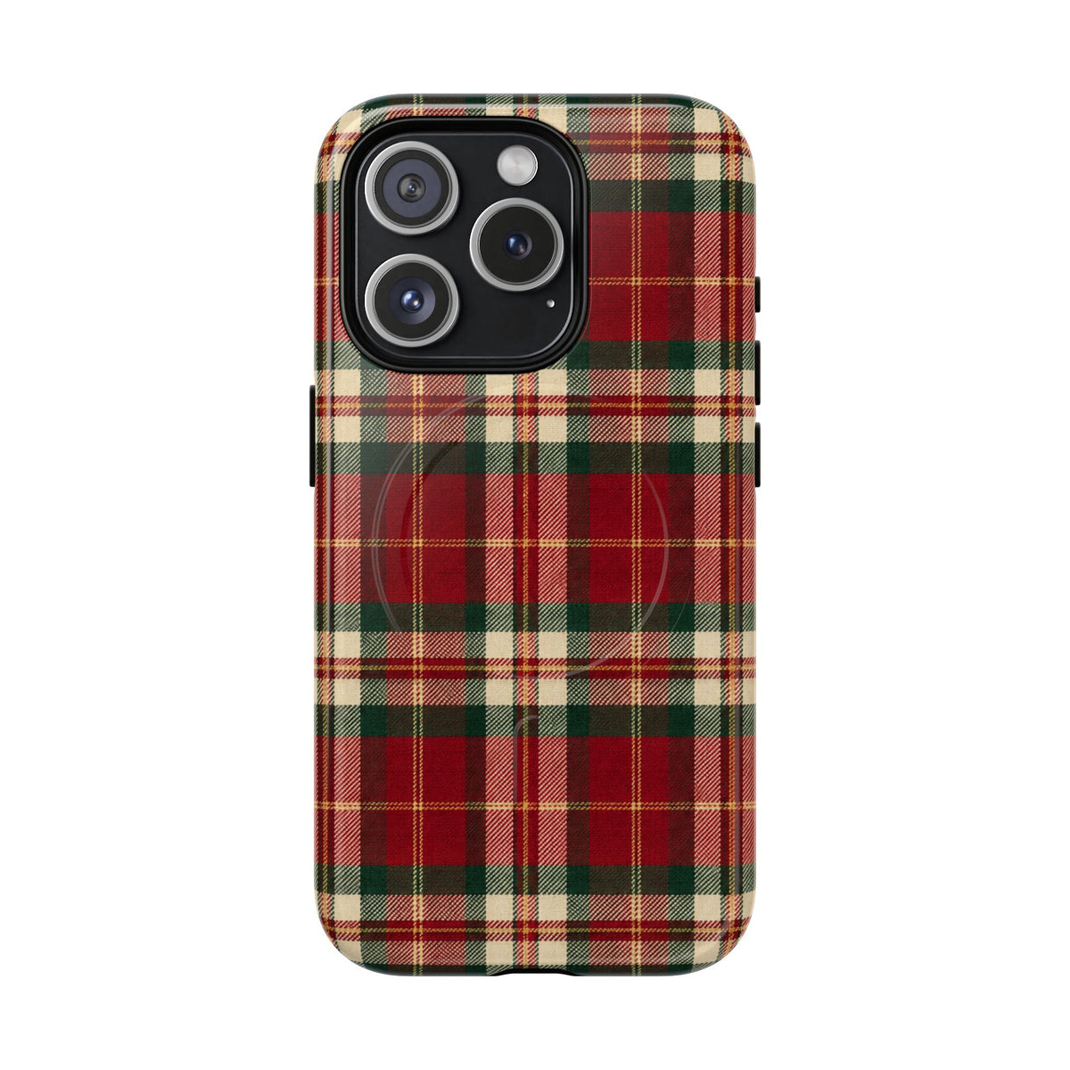 Christmas at the Cabana Plaid -Tough Magnetic Phone Case