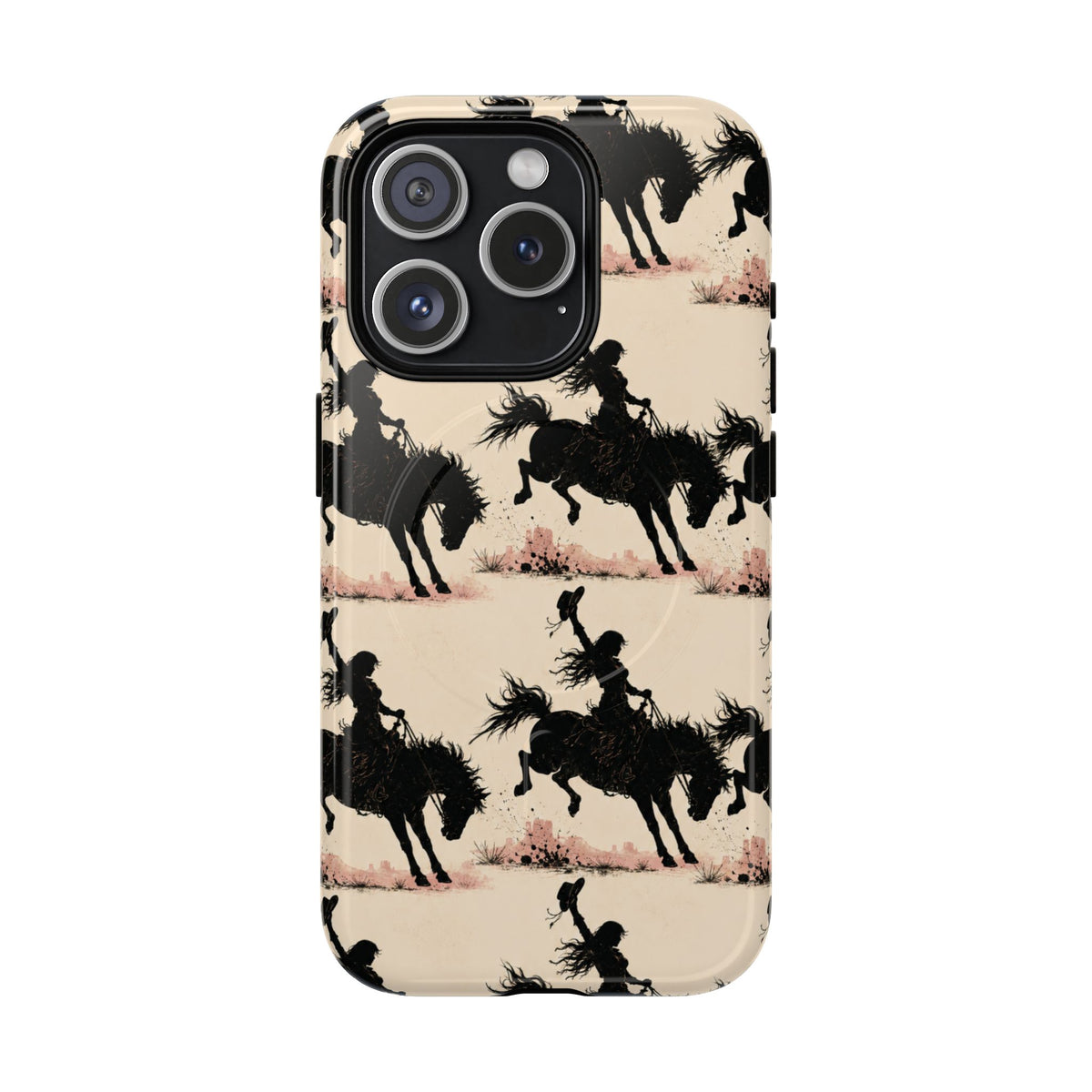 Cowgirl Silhouette Tough Magnetic Phone Case