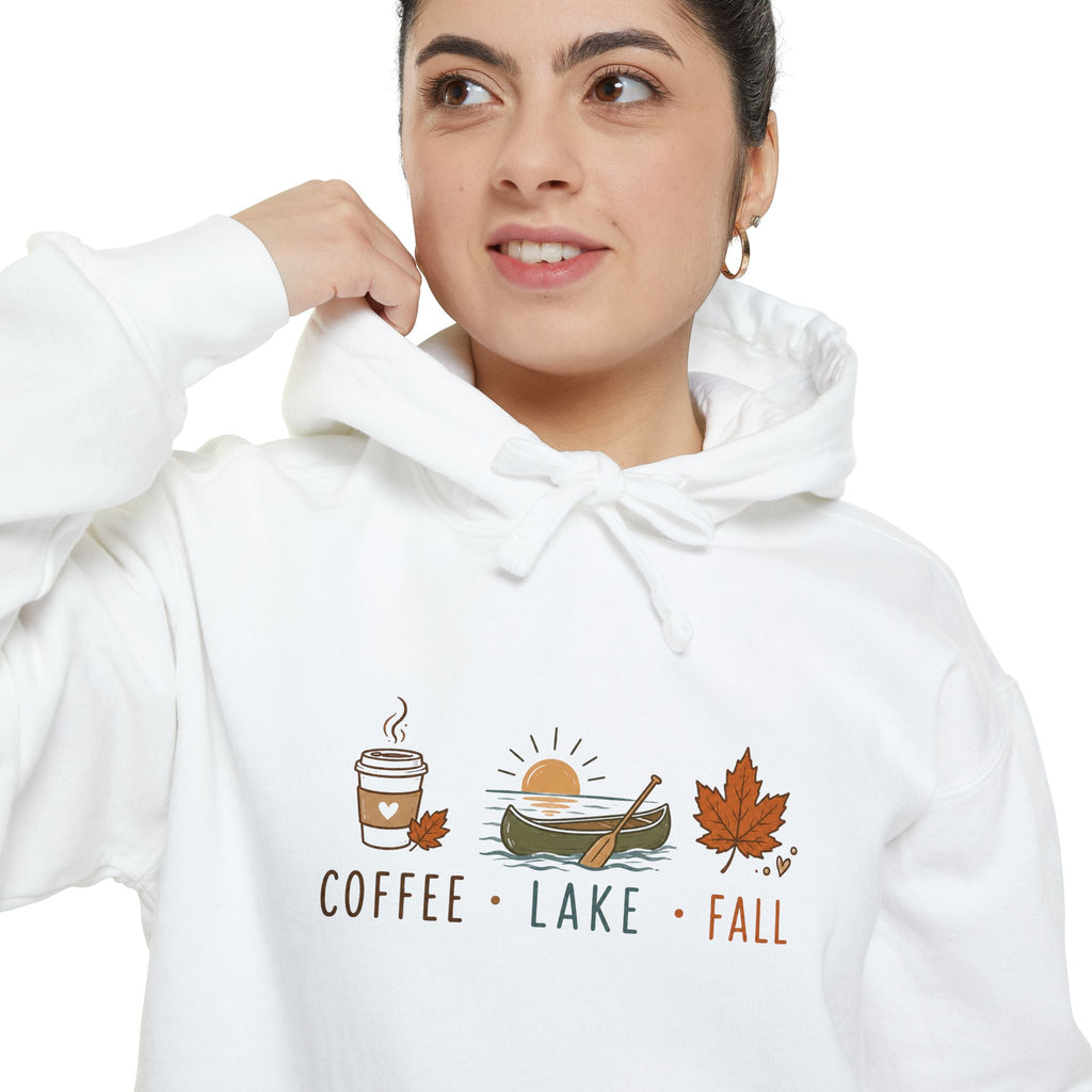 Coffee • Lake • Fall – Comfort Colors® Hoodie