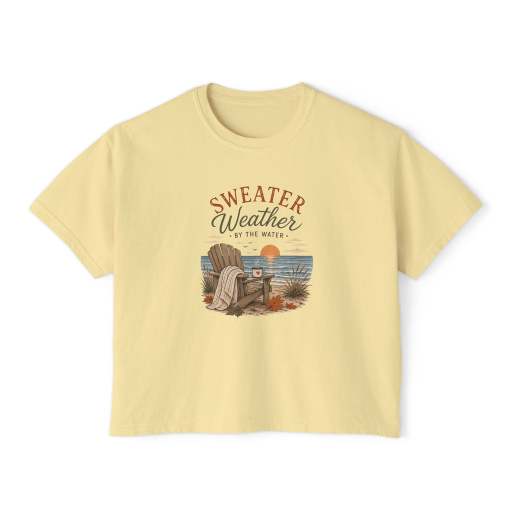 Sweater Weather by the Water – Boxy Tee