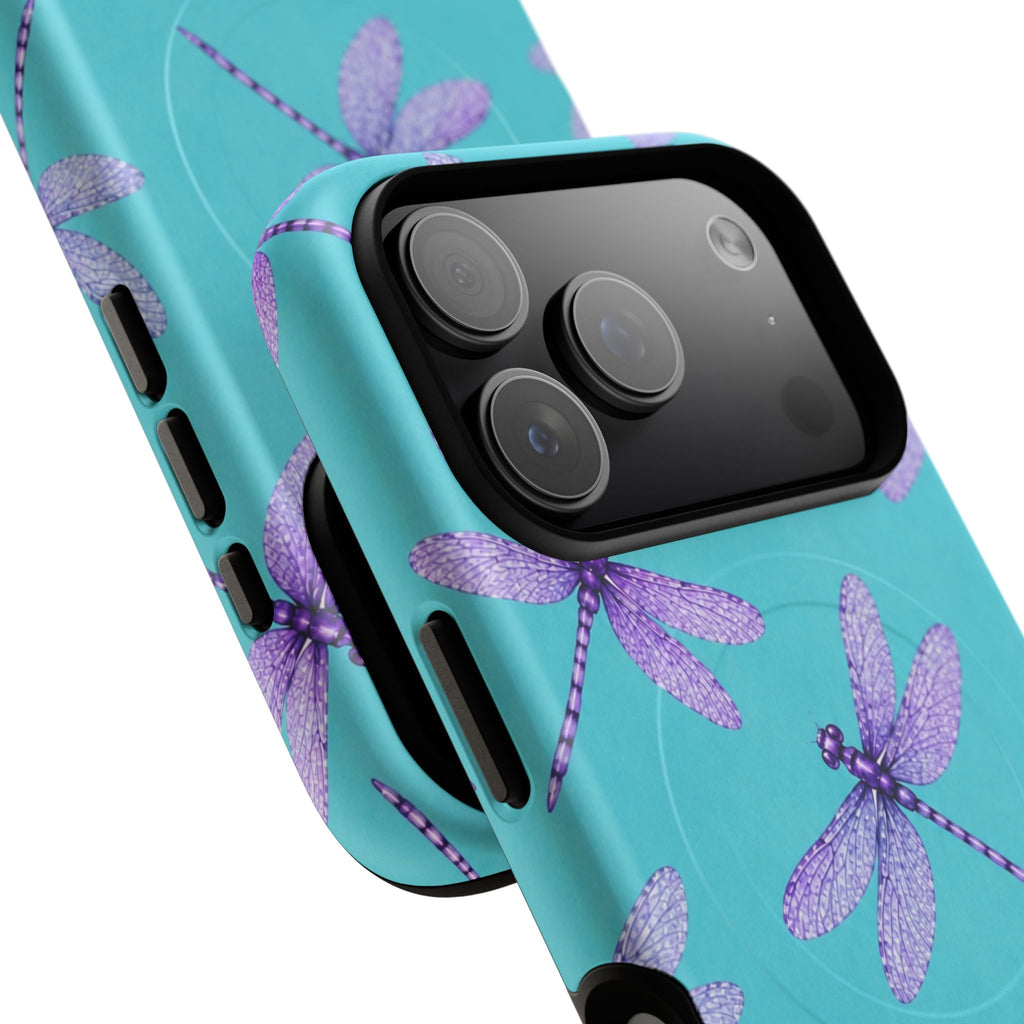 Turquoise Dragonfly Dreams – Tough Magnetic Phone Case