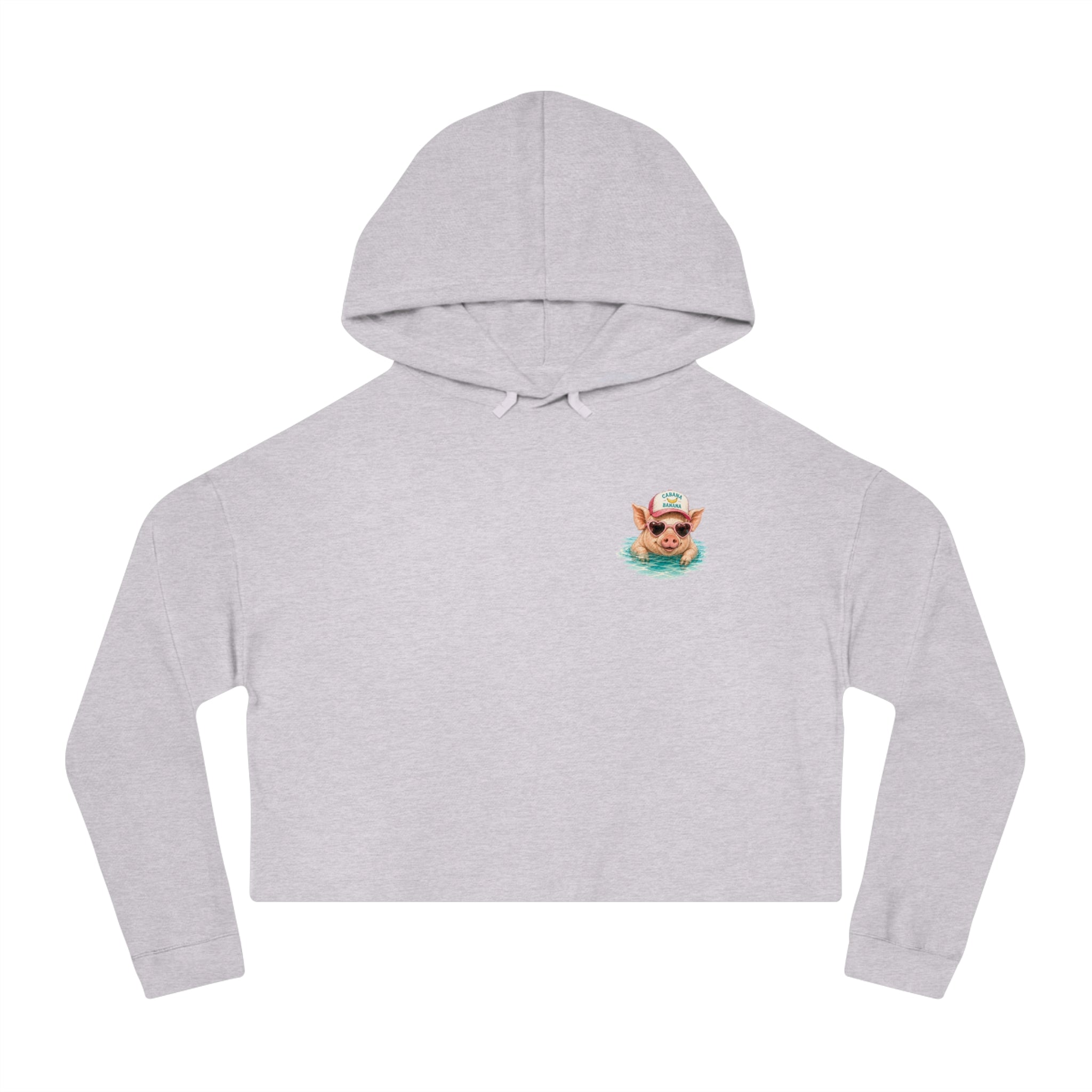 Bahamas Pig Swim Club Cropped Hoodie