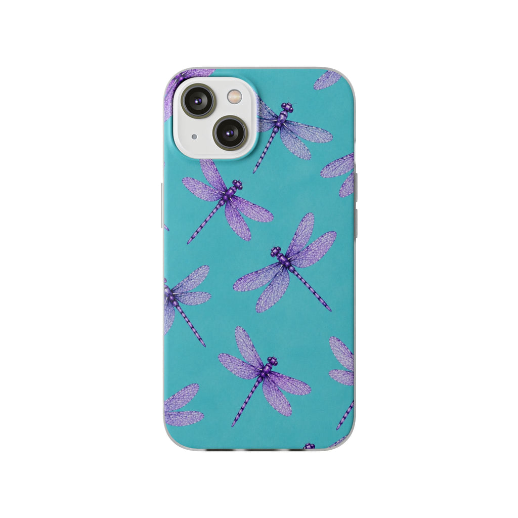 Turquoise Dragonfly Dreams – Flexi iPhone & Samsung Phone Case