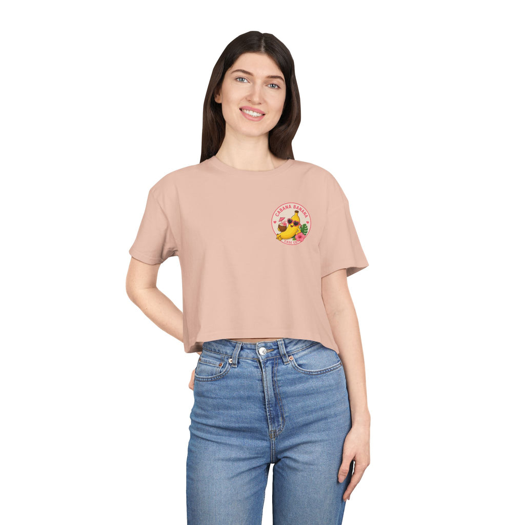Cabana Banana- Crop Tee