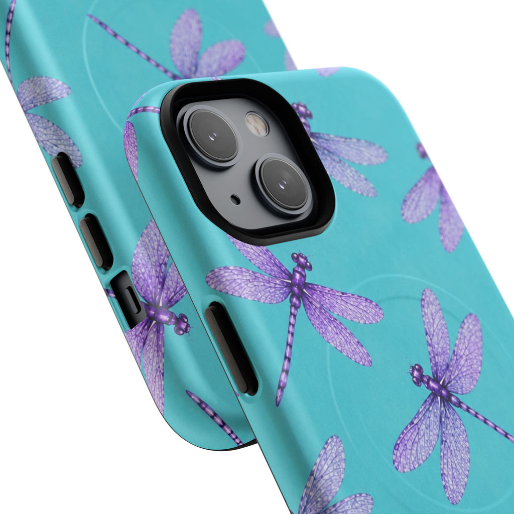 Turquoise Dragonfly Dreams – Tough Magnetic Phone Case