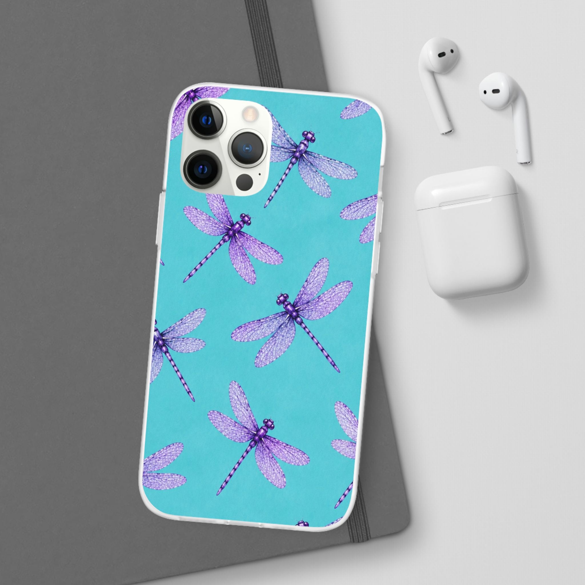 Turquoise Dragonfly Dreams – Flexi iPhone & Samsung Phone Case