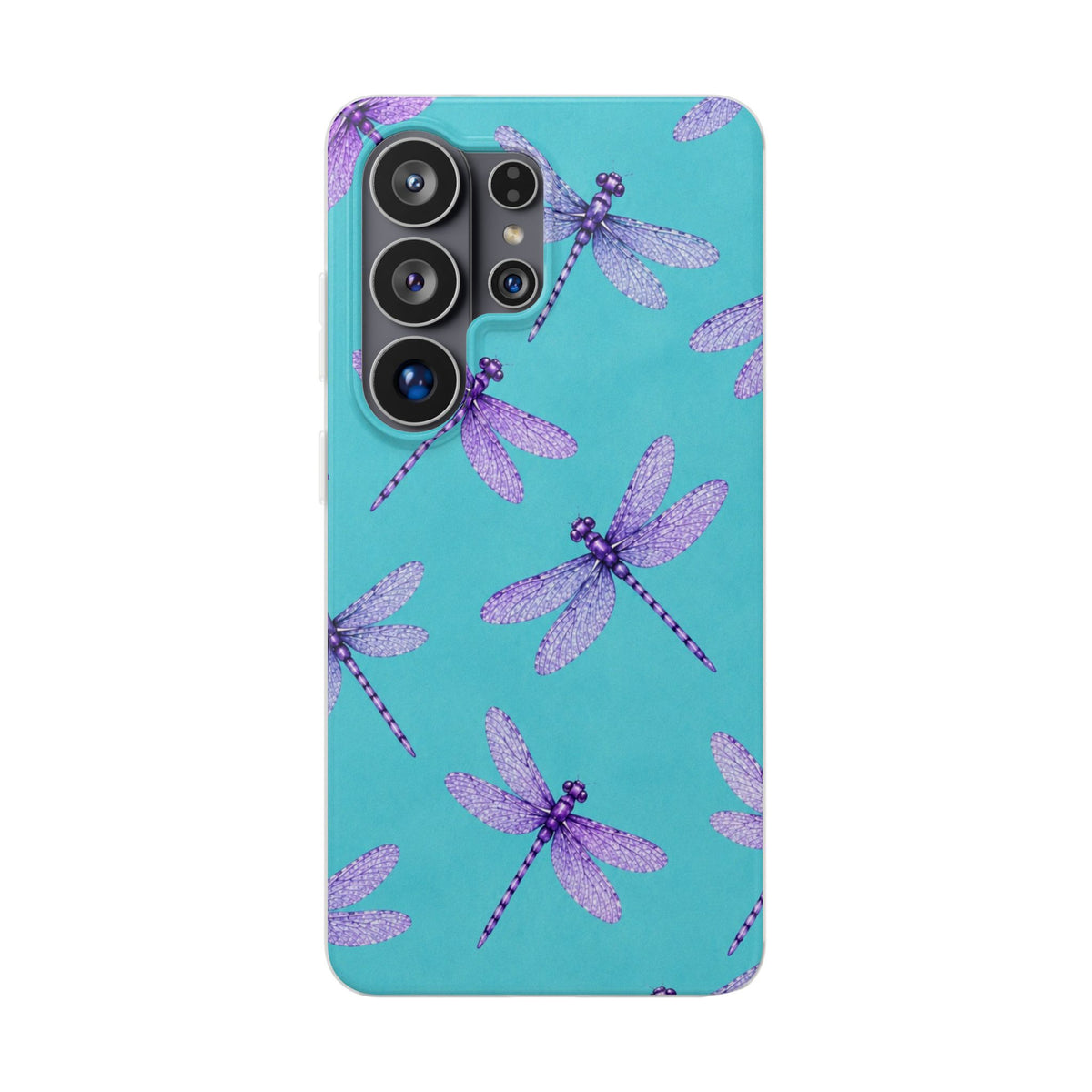 Turquoise Dragonfly Dreams – Flexi iPhone & Samsung Phone Case