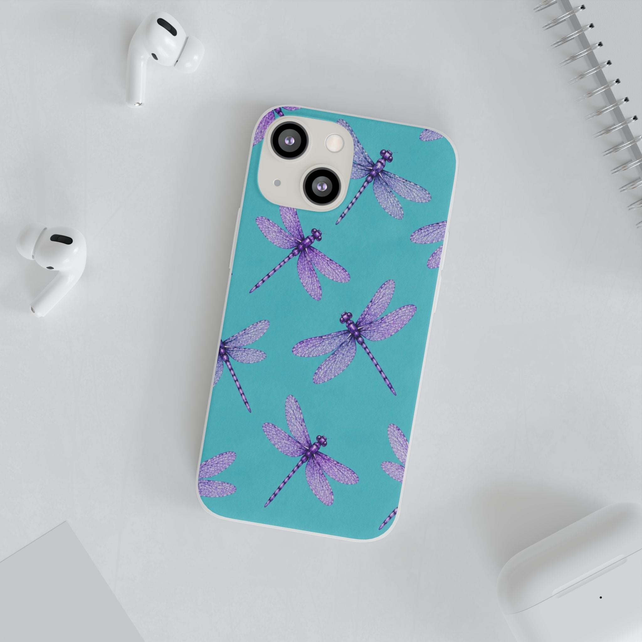 Turquoise Dragonfly Dreams – Flexi iPhone & Samsung Phone Case