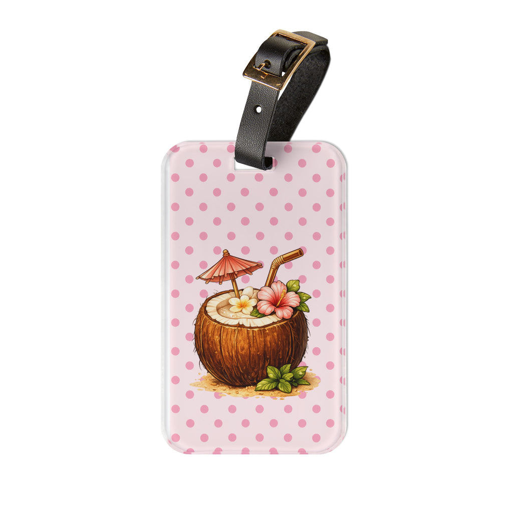 Coconut Pink Confetti- Luggage Tag